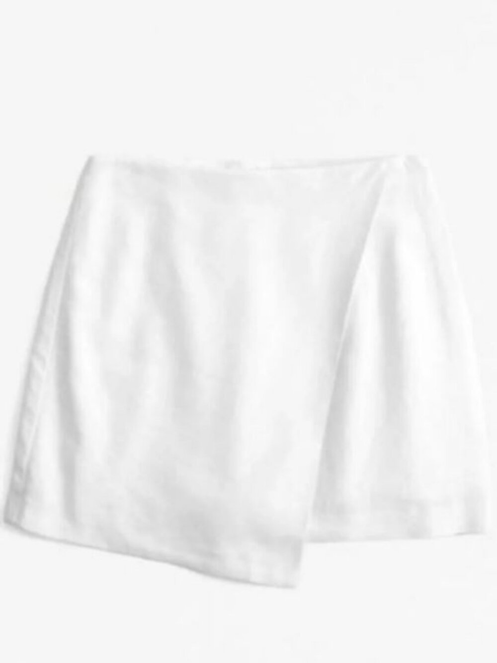 Abercrombie & Fitch Scarlett Linen-Blend Mini Wrap Skort
